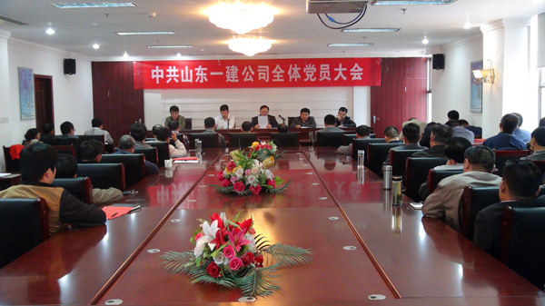 公司召开全体党员大会